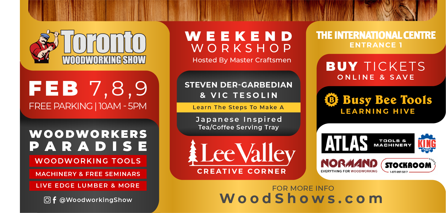 Toronto Woodworking Show Q107 Toronto