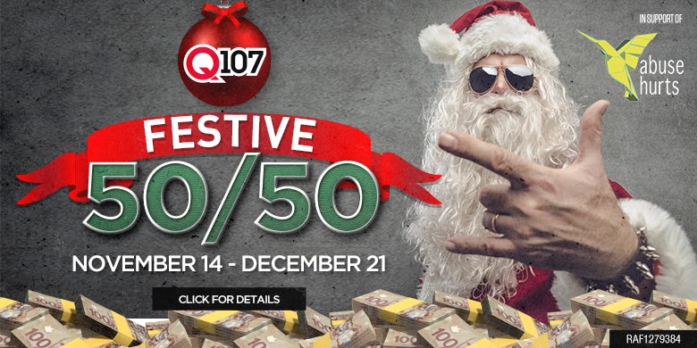 Q107’s Festive 50/50 in Support of Abuse Hurts 2022